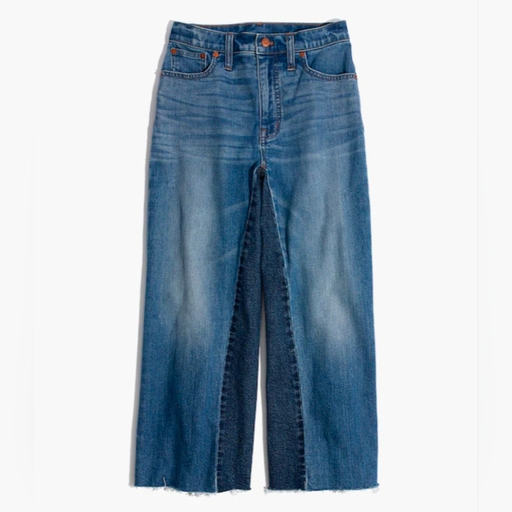 Madewell Jeans Wide-Leg Crop Gusset Edition Size 27 - Picture 5 of 16